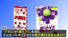 【速報】明治が88品目を値上げへ　「アポロ」142円→153円「果汁グミぶどう」144円→159円に| TBS CROSS DIG with Bloomberg