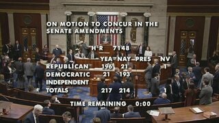 アメリカの議会下院で予算可決　政府閉鎖は解消へ　移民取り締まりをめぐる野党側の反発で成立が遅れる| TBS CROSS DIG with Bloomberg