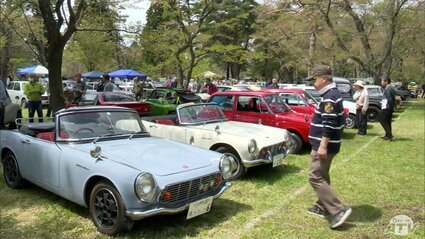 ハコスカ」「ポルシェ356」など250台が集結 六戸町でクラシックカー
