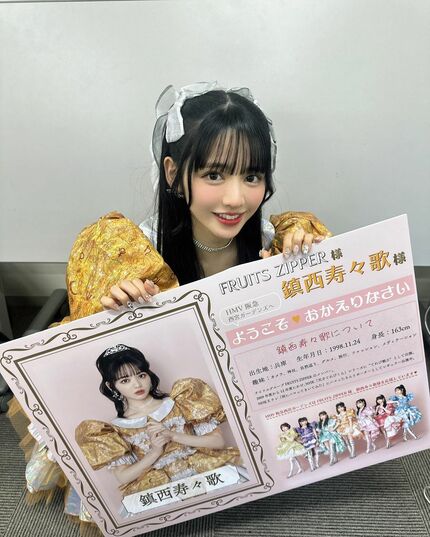 FRUITSZIPPER鎮西寿々歌生誕記念ラッフル B賞目覚まし時計