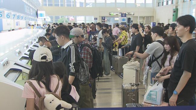 楽しかった連休も最終日　那覇空港は朝から混雑　上り便は終日ほぼ満席|TBS NEWS DIG