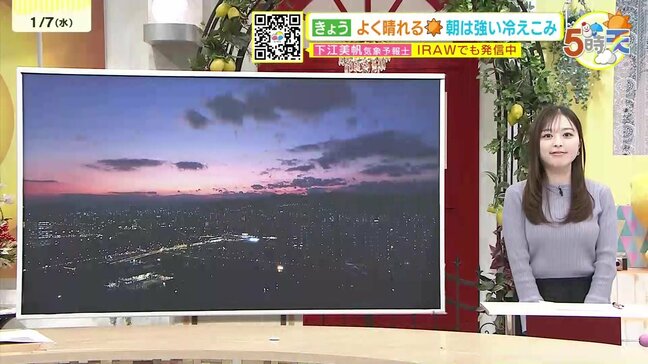 【あす1/8(木)広島天気 】強い寒気流入　南部晴れ間　北部は雪　気温大幅ダウン|TBS NEWS DIG