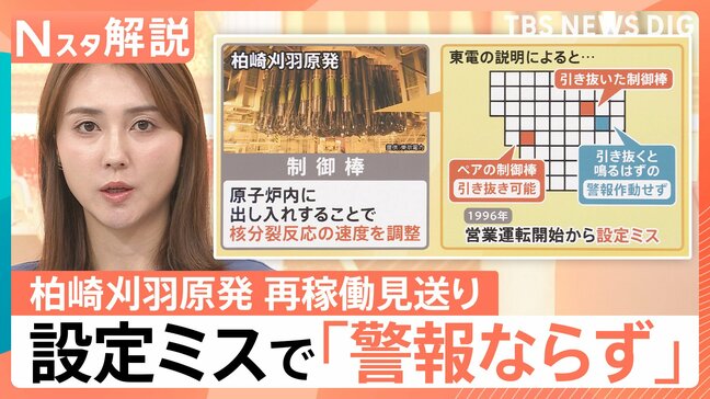 30年前からの「設定ミス」で…14年ぶり再稼働が見送り 柏崎刈羽原発　“電力不足”など東電の事情も【Nスタ解説】|TBS NEWS DIG