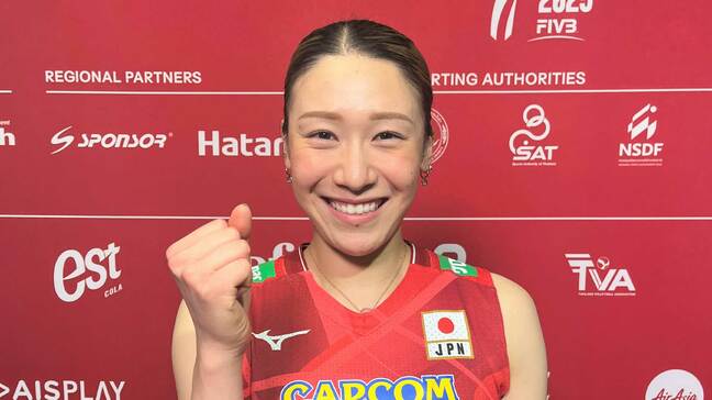 バレー女子日本代表、主将の石川真佑「自分が流れを変えようと」予選R初戦はカメルーンに完勝【世界バレー】|TBS NEWS DIG