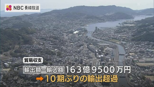 164億円の貿易黒字　長崎県2026年上半期|TBS NEWS DIG