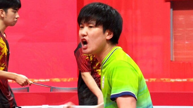張本智和・篠塚大登ペア、銅メダル以上確定！男子ダブルスでシンガポールペアをストレートで下し準決勝進出【アジア大会・卓球】|TBS NEWS DIG