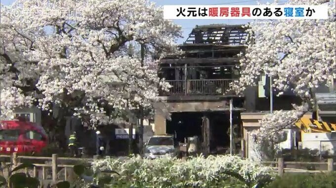 寝室の暖房器具が原因か　桜並木沿いで未明の住宅火災　富山　|　富山のニュース｜天気・防災｜チューリップテレビ