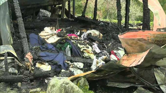 美作市中谷で住宅1棟全焼　焼け跡から１人の遺体　この家を所有する男性か【岡山】|TBS NEWS DIG