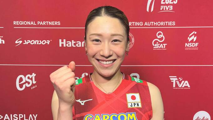 バレー女子日本代表、主将の石川真佑「自分が流れを変えようと」予選R初戦はカメルーンに完勝【世界バレー】|TBS NEWS DIG