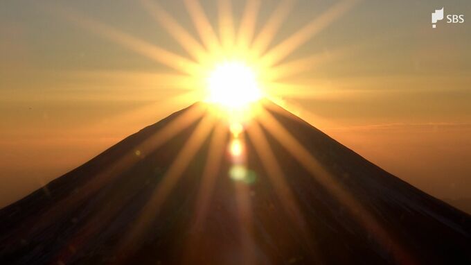ダイヤモンド富士の絶景も…富士山上空からの「初日の出」　前日に降った雪で真っ白に雪化粧=静岡|TBS NEWS DIG