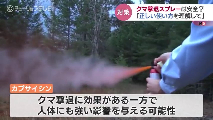 クマ撃退用スプレーの“激辛”成分で「3日間目が開けられない」新幹線の
