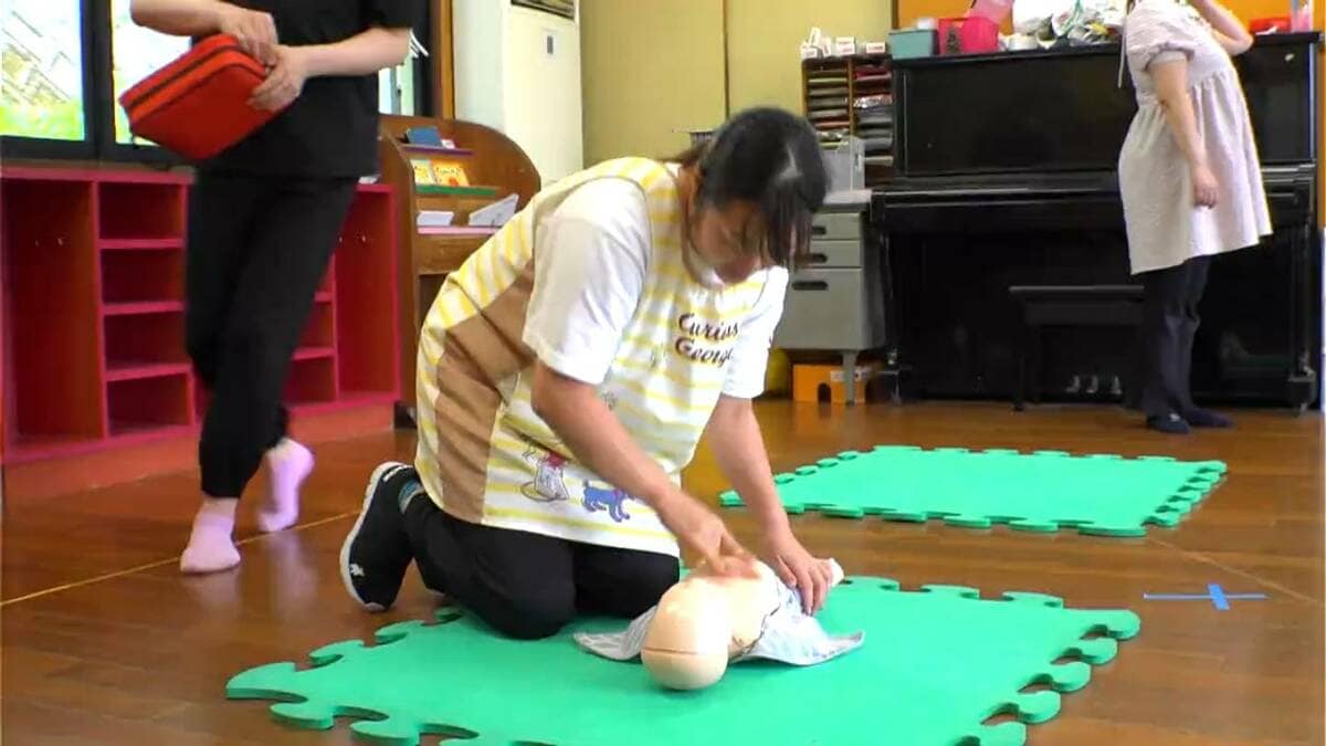 乳幼児に特化した救命講習　屋久島の幼稚園　鹿児島