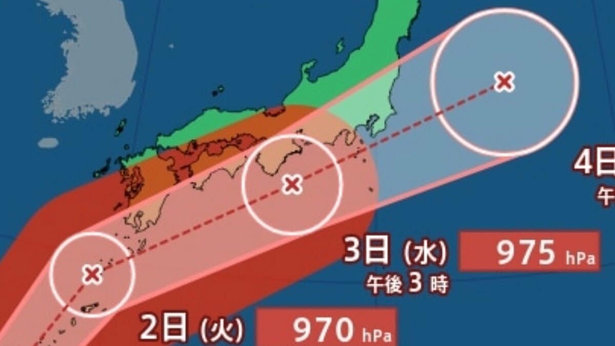 【台風6号最新進路】強い勢力で日本接近か 2日（火）九州、3日（水）に紀伊半島沖へ【気象庁台風情報 30日午後8時更新】