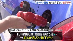 【速報】ガソリン価格184.8円　1.7円↓ 約4か月ぶりの値下がり| TBS CROSS DIG with Bloomberg