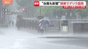 “前に進むのもやっと” 石川・富山に記録的大雨を降らせた前線が関東にも影響…千葉、前橋、横浜など各地でゲリラ雷雨に 28日にかけて大気不安定|TBS NEWS DIG