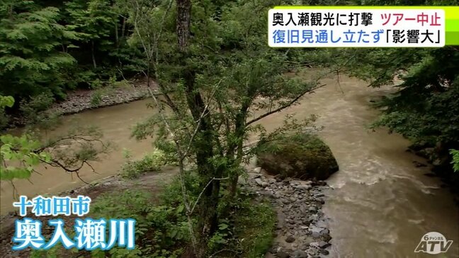 「全部だめになってしまった」記録的な大雨で奥入瀬渓流の観光に大打撃　この3日間渓流を散策するツアーはすべて中止　夏休みシーズンで一番のかき入れ時に…　青森県|TBS NEWS DIG