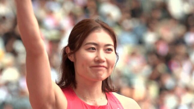 【陸上日本選手権】日本記録保持者の福部真子が新ヘアスタイルで大会タイ記録 世界陸上参加標準記録まであと0秒02 女子100mハードル決勝へ全体1位で進出|TBS NEWS DIG