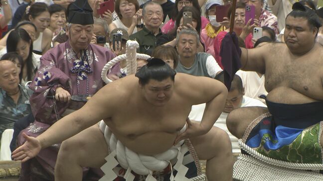 大の里が横綱として地元での巡業に凱旋 “雲竜型の土俵入り”披露にファンは大歓声 「唯一無二、大の里！だいちゃんがんばれー！」大相撲金沢場所|TBS NEWS DIG