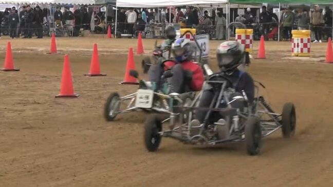 高校生が作った排気量50ccのエンジンを搭載したバギーカーでスピード・耐久性を競う「ゼロハンカー大会」過去最多の36校 75台【岡山】|TBS NEWS DIG