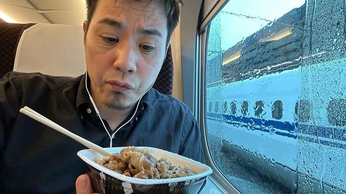 【ライセンス】藤原一裕さん落胆も ”牛丼でプラマイゼロ" 大雨で止まった新幹線内で渋い表情|TBS NEWS DIG