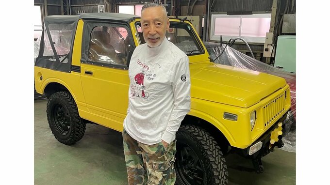 【 テリー伊藤 】 思い入れのある旧車を入手 「車と言うより幌馬車 43年前、青春時代に乗っていた車を遂にGet!」「スズキジムニーSJ30FKハーフメタル昭和57年型式」|TBS NEWS DIG