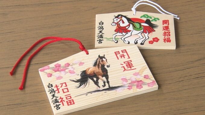 初詣で奉納する「絵馬」　なぜ名前に「馬」が入っている？　由来を宮司に聞いてみると…|TBS NEWS DIG