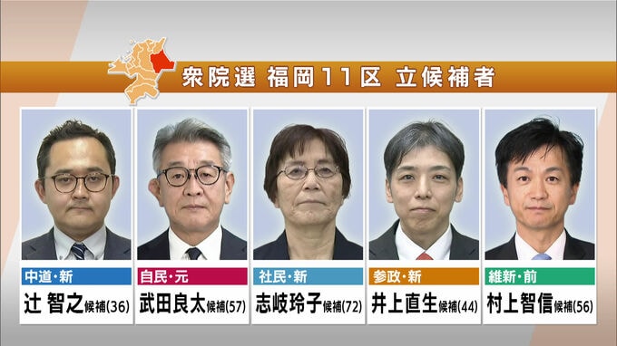 【ノーカット福岡11区】立候補者5人の第一声　最初の演説で訴えたこと　2026衆議院選挙|TBS NEWS DIG