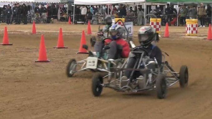 高校生が作った排気量50ccのエンジンを搭載したバギーカーでスピード・耐久性を競う「ゼロハンカー大会」過去最多の36校 75台【岡山】|TBS NEWS DIG