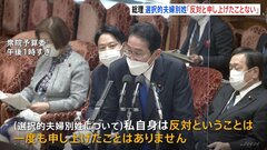 岸田総理　選択的夫婦別姓「一度も反対と申し上げたことない」　同性婚の答弁は「議論が大事だという趣旨」と強調| TBS CROSS DIG with Bloomberg