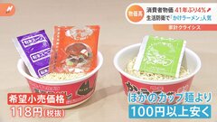 118円の「具なしカップ麺」が売れる…背景に消費者の生活防衛意識？　“41年ぶり”消費者物価指数＋4%| TBS CROSS DIG with Bloomberg