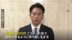 小泉農水大臣、「随意契約」の備蓄米&nbsp;店頭価格5キロ2000円の方針表明|TBS NEWS DIG