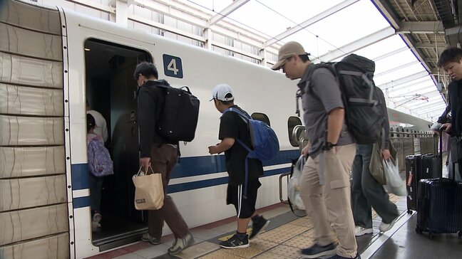 Uターンラッシュがピークに 駅のホームは帰路につく家族づれなどで混雑「潮干狩りが楽しかった」【岡山】|TBS NEWS DIG