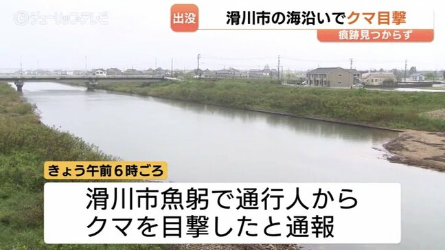 「60年でクマは初めて」海岸近くでクマの目撃情報　ドローンなどで捜索も痕跡見つからず　近くの小学校は休校など影響も　富山・滑川市|TBS NEWS DIG