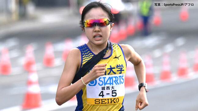 “大逆転劇”城西大 25年ぶり3度目の優勝!アンカー金子が1分17秒を大逆転、1区から3区間で区間新記録 【全日本大学女子駅伝】|TBS NEWS DIG