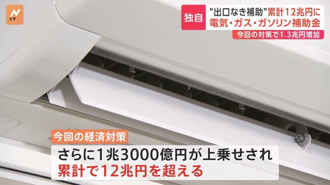 【独自】政府の経済対策 電気・ガス・ガソリン補助に累計12兆円超|TBS NEWS DIG