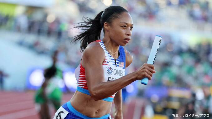 世陸最多金メダル13個のアリソン・フェリックス（36）最後の世陸は銅メダル 混合4×400mリレー【世界陸上オレゴン】|TBS NEWS DIG
