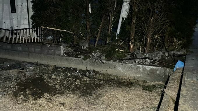 男女2人が乗った乗用車が道路を逸脱　乗っていた女性が死亡　山梨　　|　山梨のニュース | ＵＴＹテレビ山梨