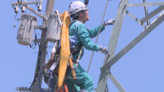 台風など災害に備えて…停電想定の復旧作業訓練「迅速・安全な作業を」　山口・宇部|TBS NEWS DIG