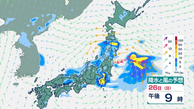 【警報級大雨】26日(日)かけ日本海側で大雨予想　35度以上の「危険な暑さ」が引き金に【雨風シミュレーション】|TBS NEWS DIG