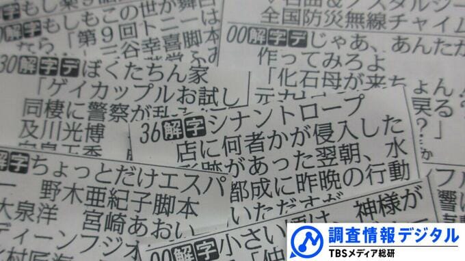 仕掛けに気付いて本当にビックリ！「シナントロープ」～2025年10月期ドラマ座談会～【調査情報デジタル】|TBS NEWS DIG