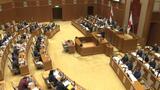 来年度一般会計予算案 質問できぬ異例の県議会代表質問初日|TBS NEWS DIG