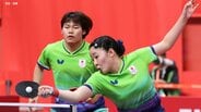 張本美和&松島輝空、中国最強ペア王楚欽&孫穎莎に敗れベスト8敗退 団体戦メダルから一夜明け【アジア大会】|TBS NEWS DIG