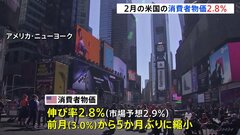 アメリカの消費者物価伸び率2.8％と縮小　トランプ氏は成果を強調| TBS CROSS DIG with Bloomberg