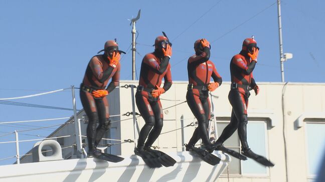 大分海上保安部で今年最初の訓練　潜水士が海へ、救助現場の対応を確認|TBS NEWS DIG