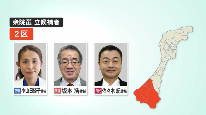 衆院選公示 石川2区は3人が立候補　|　石川県のニュース｜MRO北陸放送