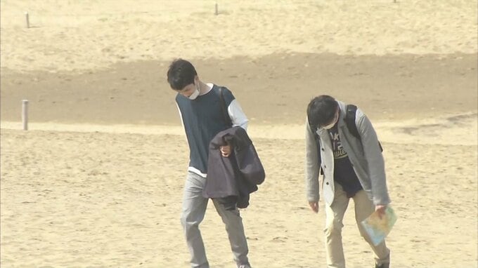 「鳥取砂丘」砂の表面は45度！　春を通り越して初夏の暑さに|TBS NEWS DIG