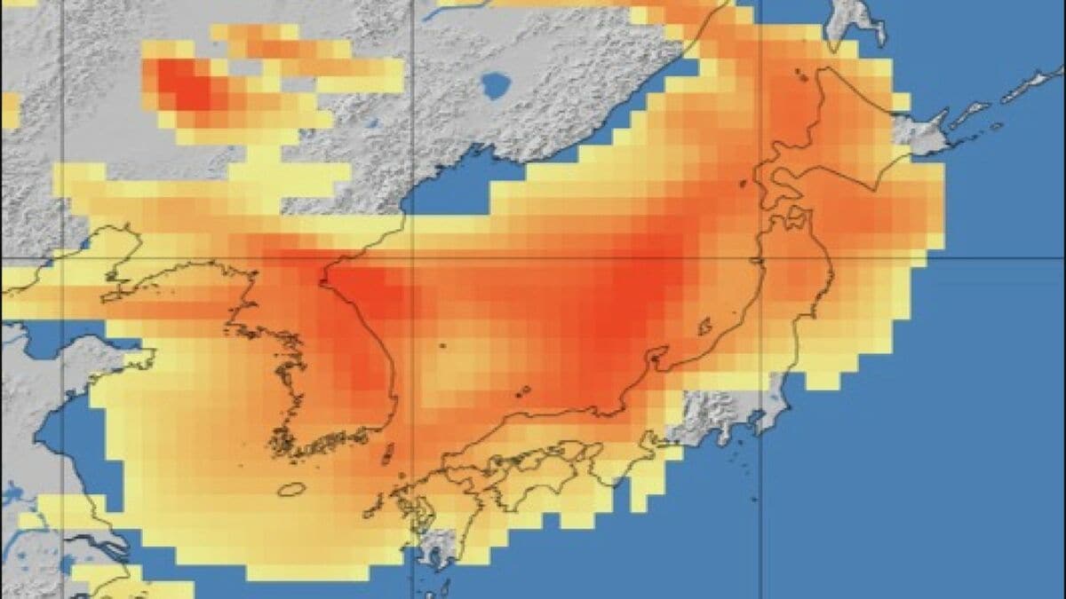 【黄砂情報】21日から北日本から西日本の広い範囲で飛来予想　視程10㎞未満となるおそれ【黄砂解析予測図】