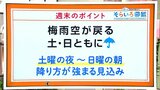 高知の天気 週末は梅雨空に 土曜日の夜から日曜日の朝にかけて雨が強まる 東杜和気象予報士が解説 | 高知のニュース・天気|KUTV NEWS | KUTVテレビ高知