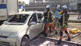JR九州の総合脱線復旧訓練 列車が踏切内で車と衝突し脱線したという想定 | 福岡のニュース|RKB NEWS|RKB毎日放送