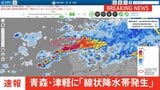 【速報】青森県津軽に線状降水帯発生|TBS NEWS DIG